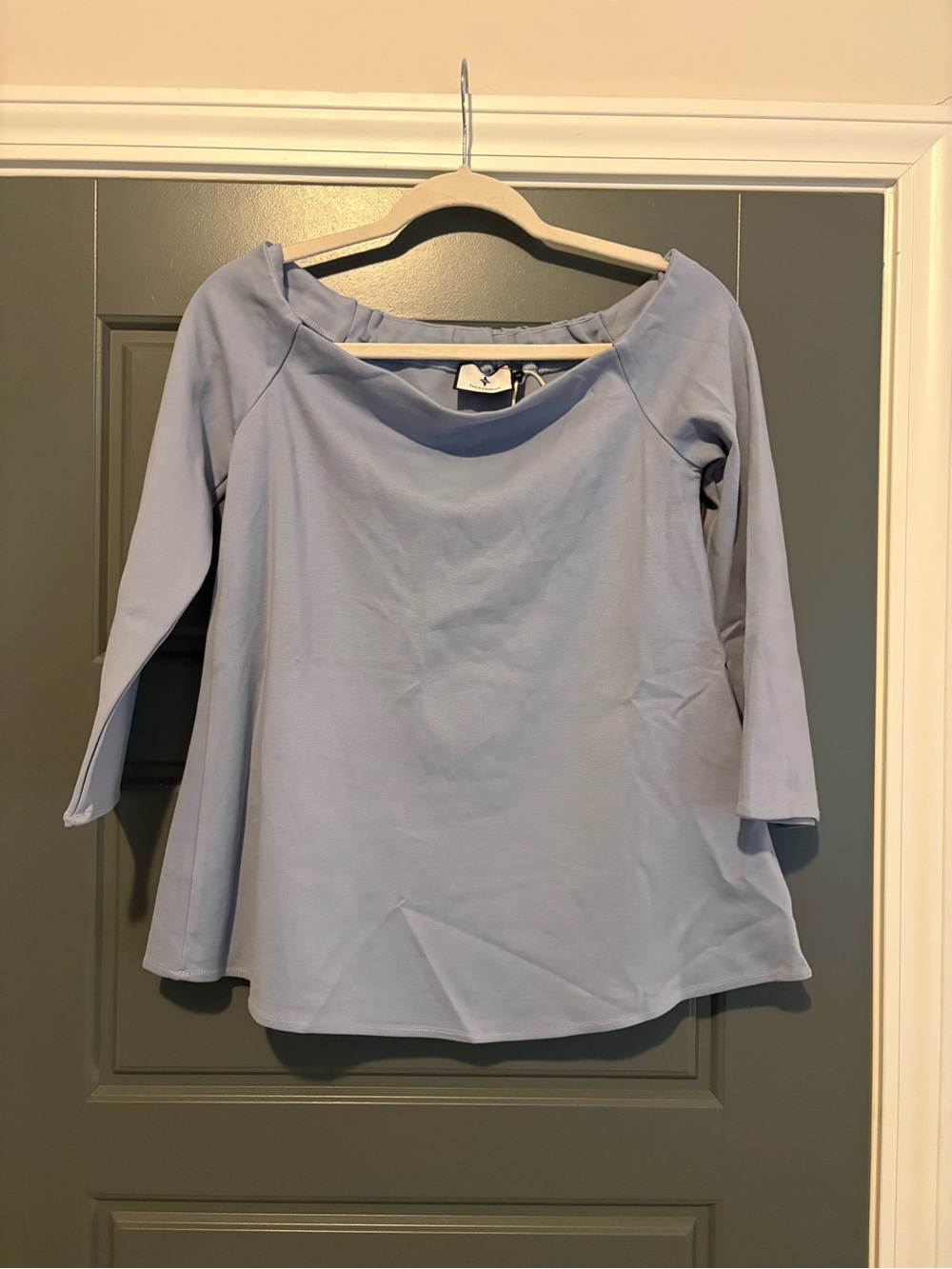 Tuckernuck Miranda Off The Shoulder Blouse French Blue Size XS